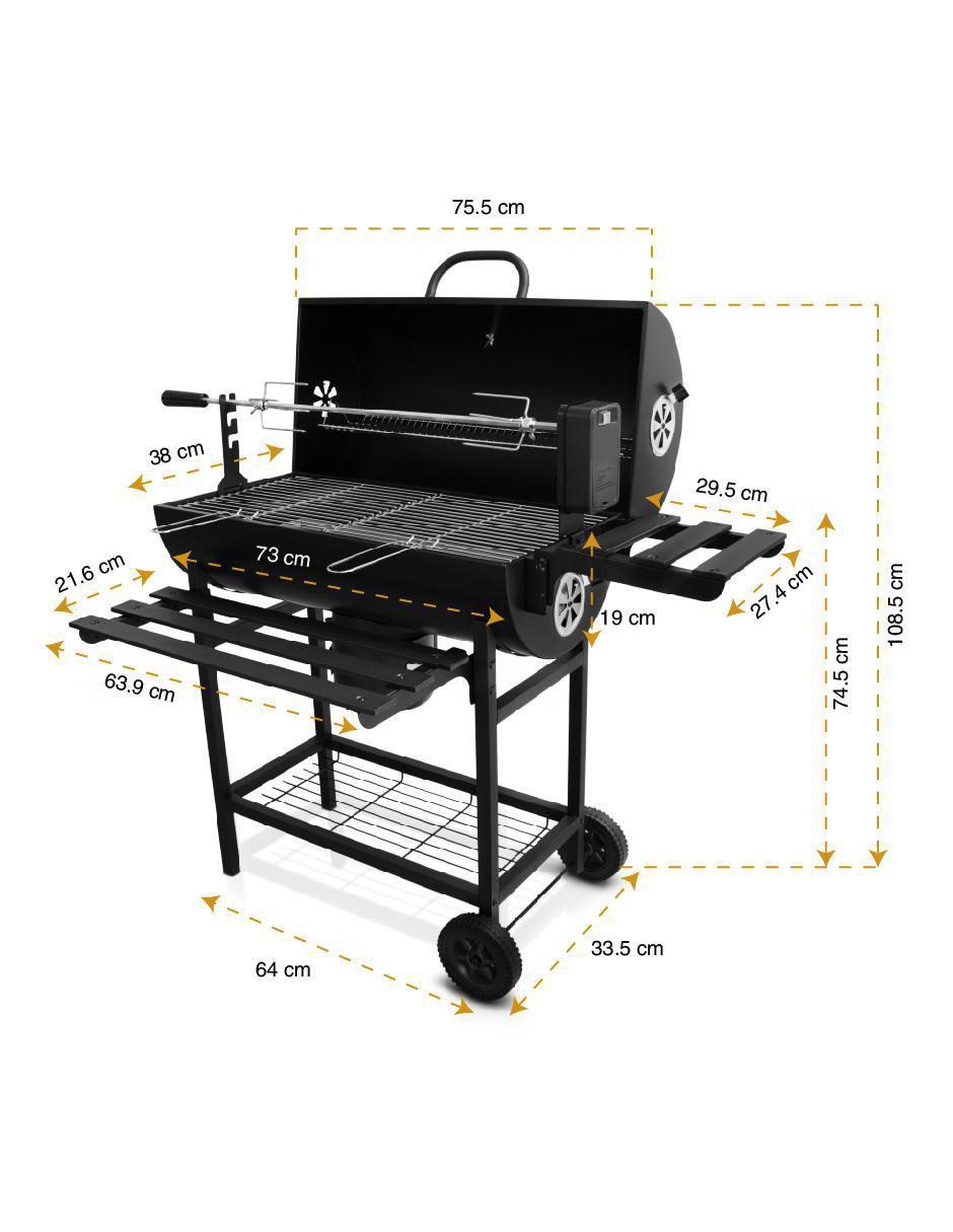 Asador carbón BBQ 6