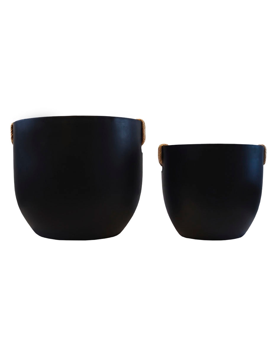 Set maceta Maya de fibra de arcilla 2