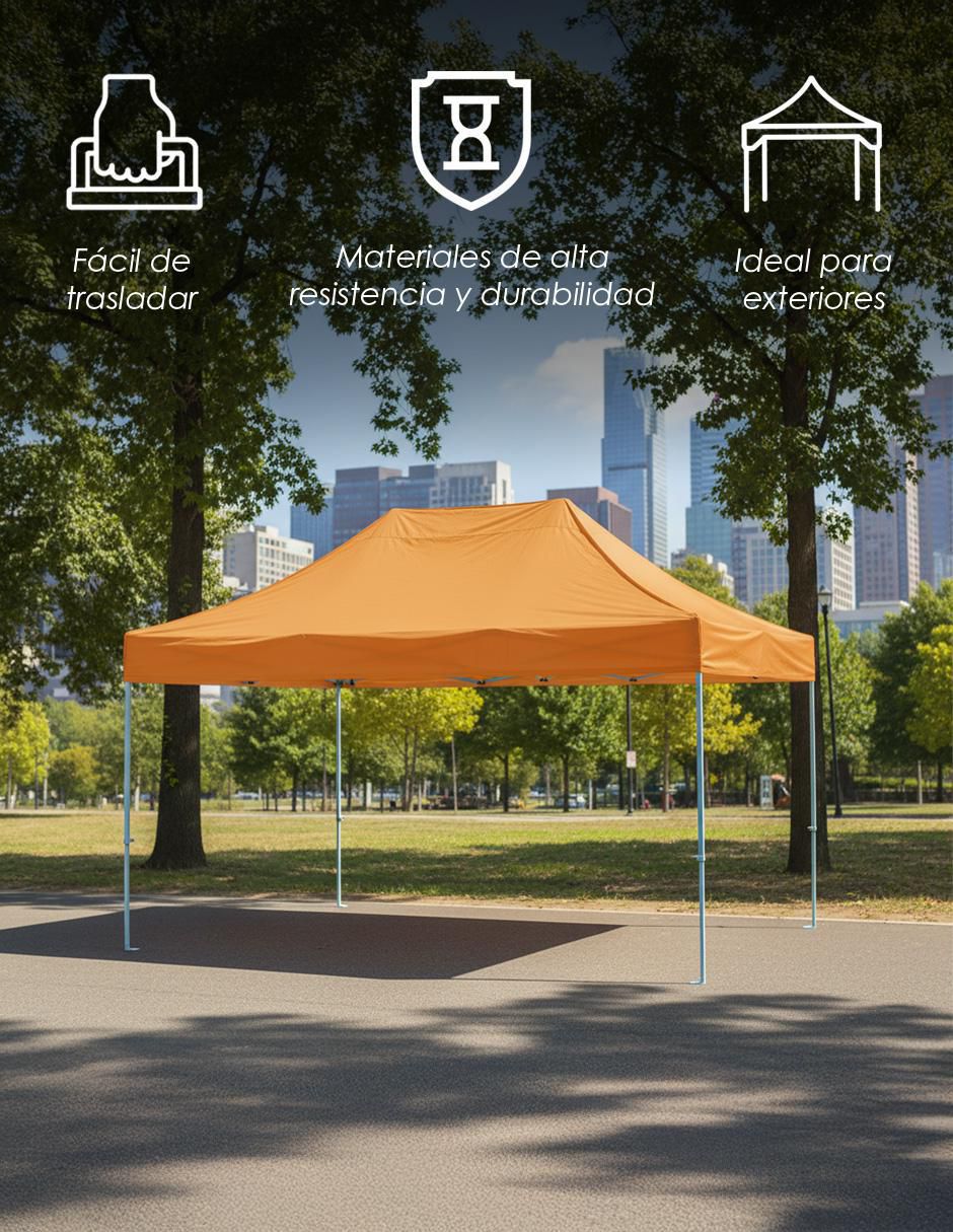 Carpa ancho 300 cm x largo 450 cm