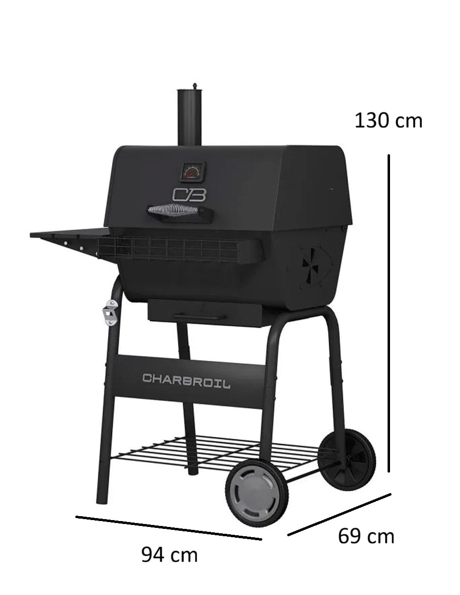 Asador de carbón C-Line 665 de acero inoxidable 6