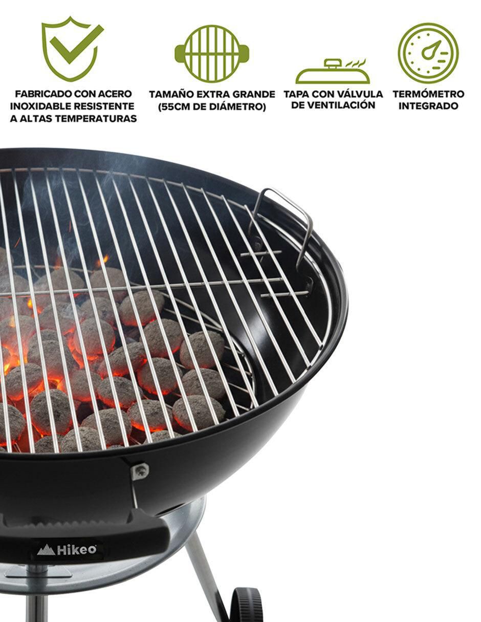 Asador carbón portátil de acero inoxidable 2