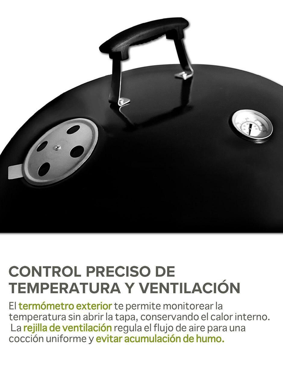 Asador carbón portátil de acero inoxidable 6