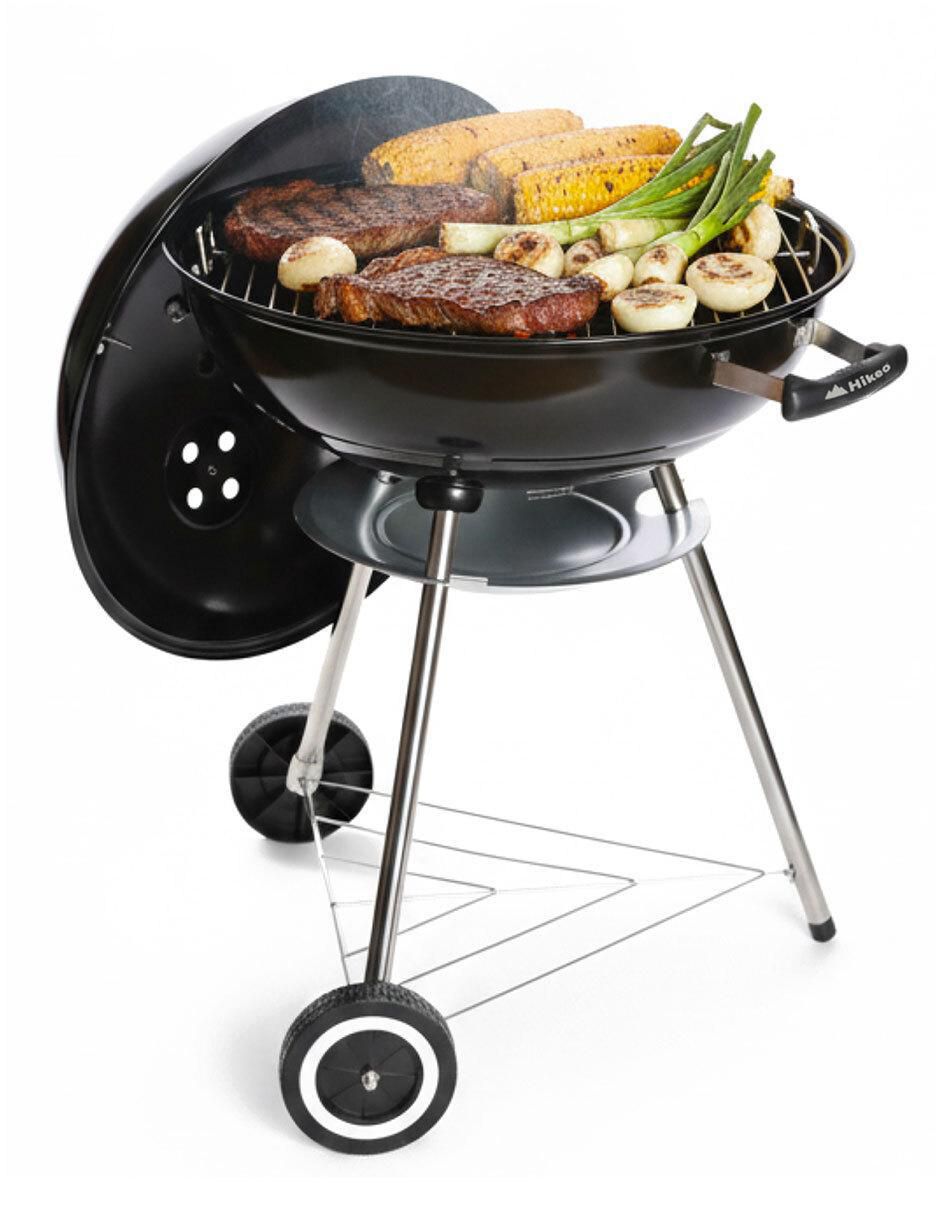 Asador carbón portátil de acero inoxidable 8