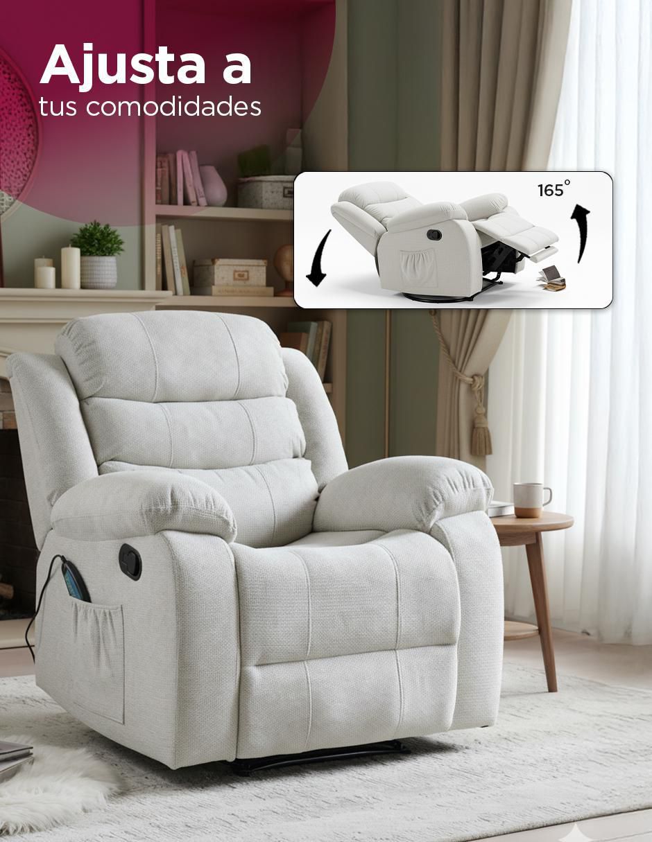 Sillón Théodore masaje inteligente y soporte lumbar 7