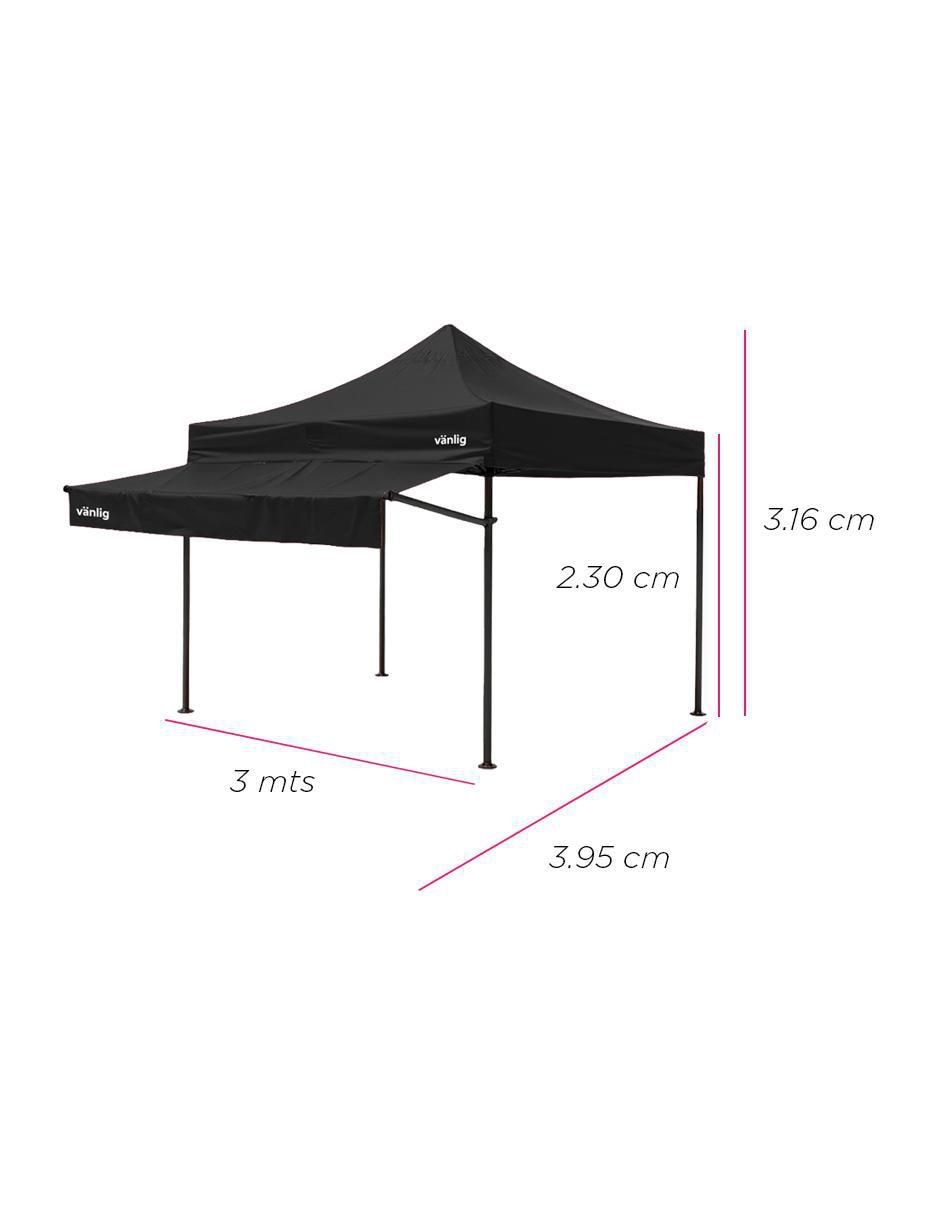 Carpa ancho 3.95 mts x largo 3 mts 6