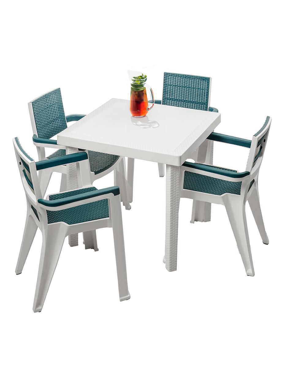 Set comedor exterior Capri 4 puestos