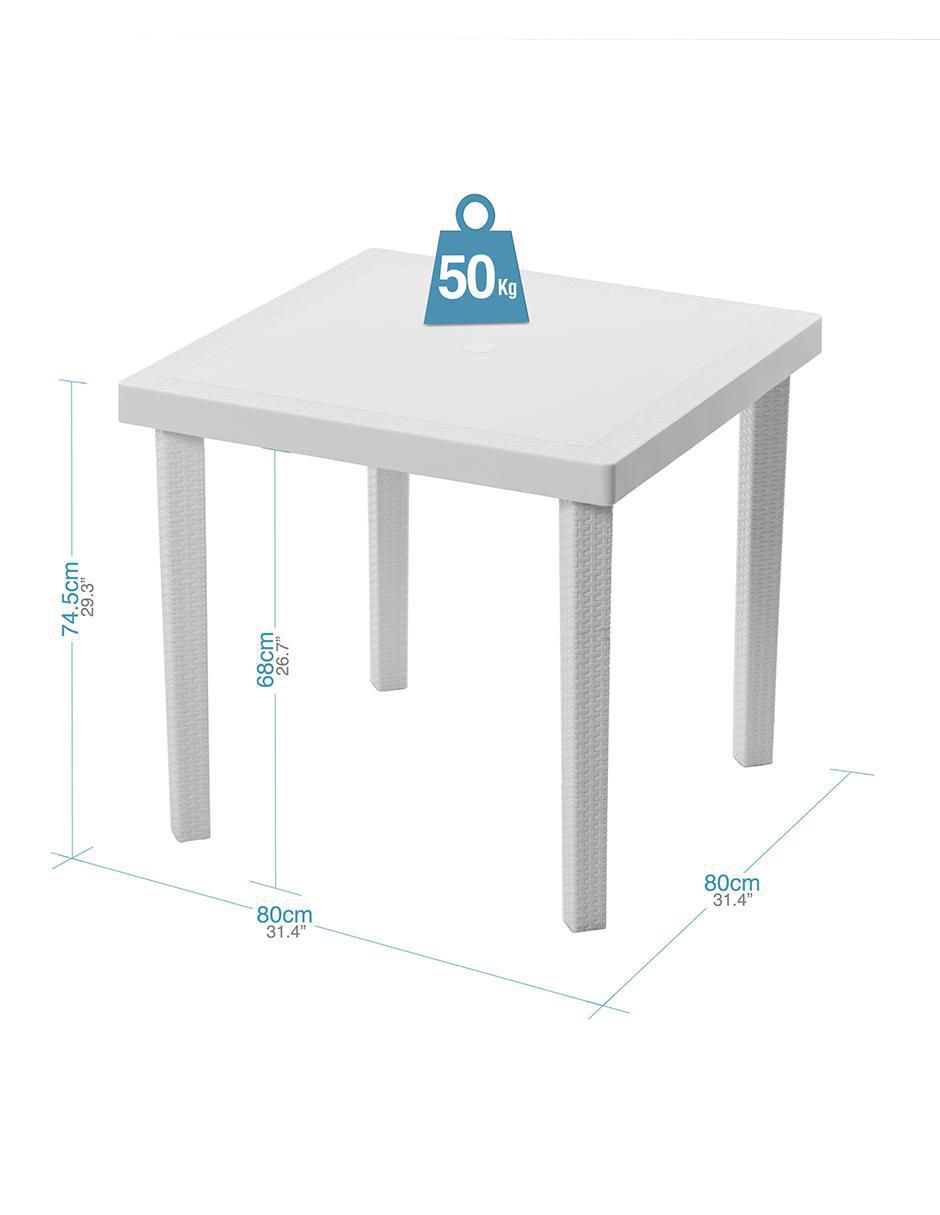 Set comedor exterior Capri 4 puestos 7