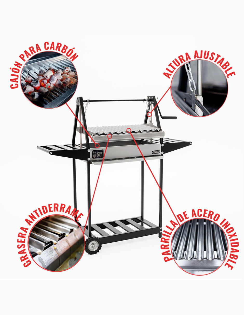 Asador de carbón Hobby Grill 2