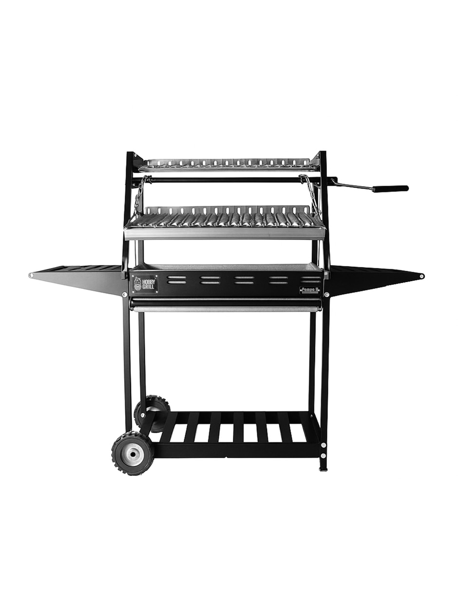 Asador carbón Pampa II Duo de acero inoxidable