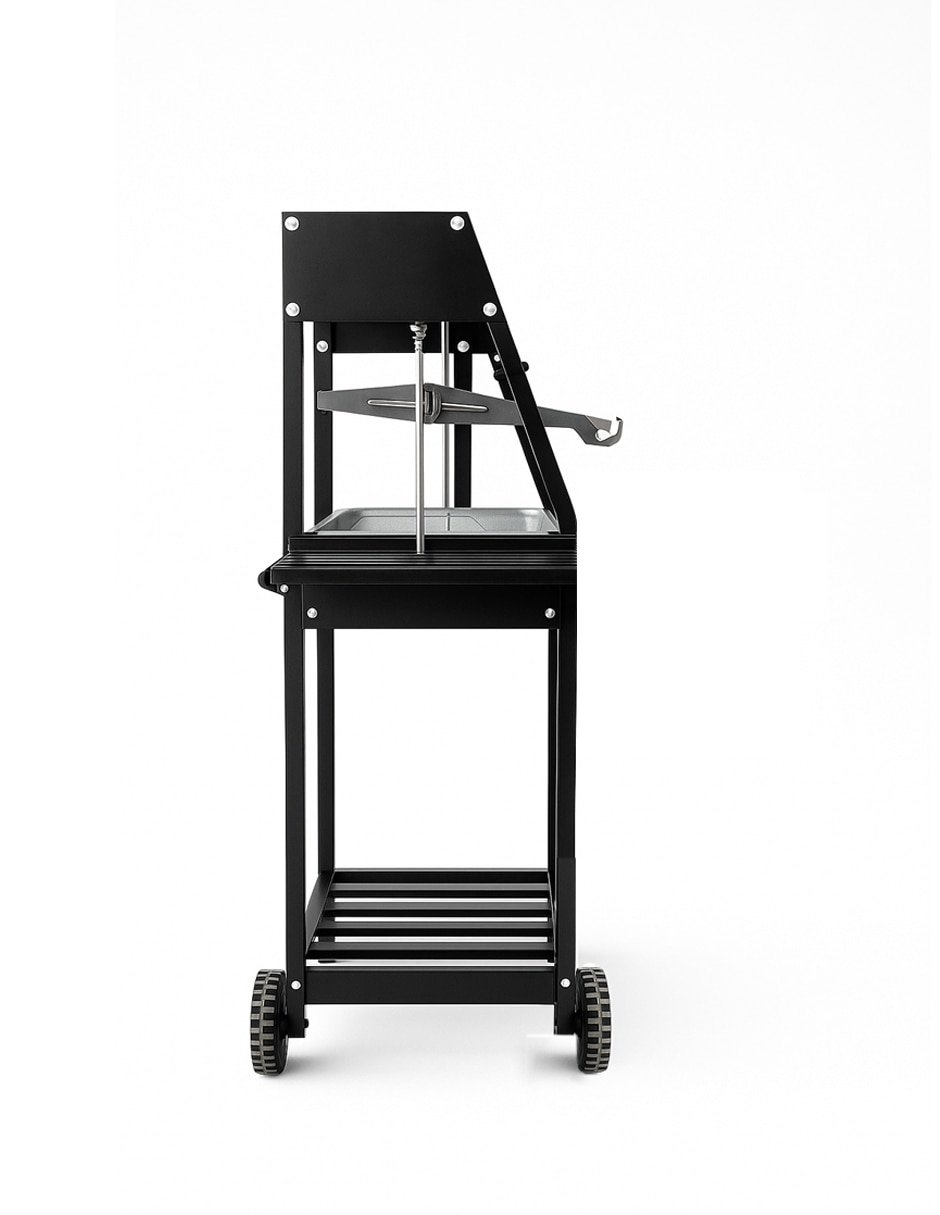 Asador carbón Pampa II Duo de acero inoxidable 4