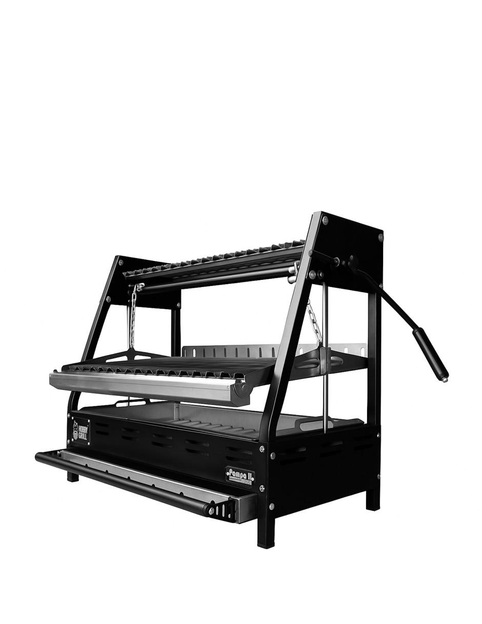 Asador carbón Pampa II Duo Emp de acero inoxidable 3