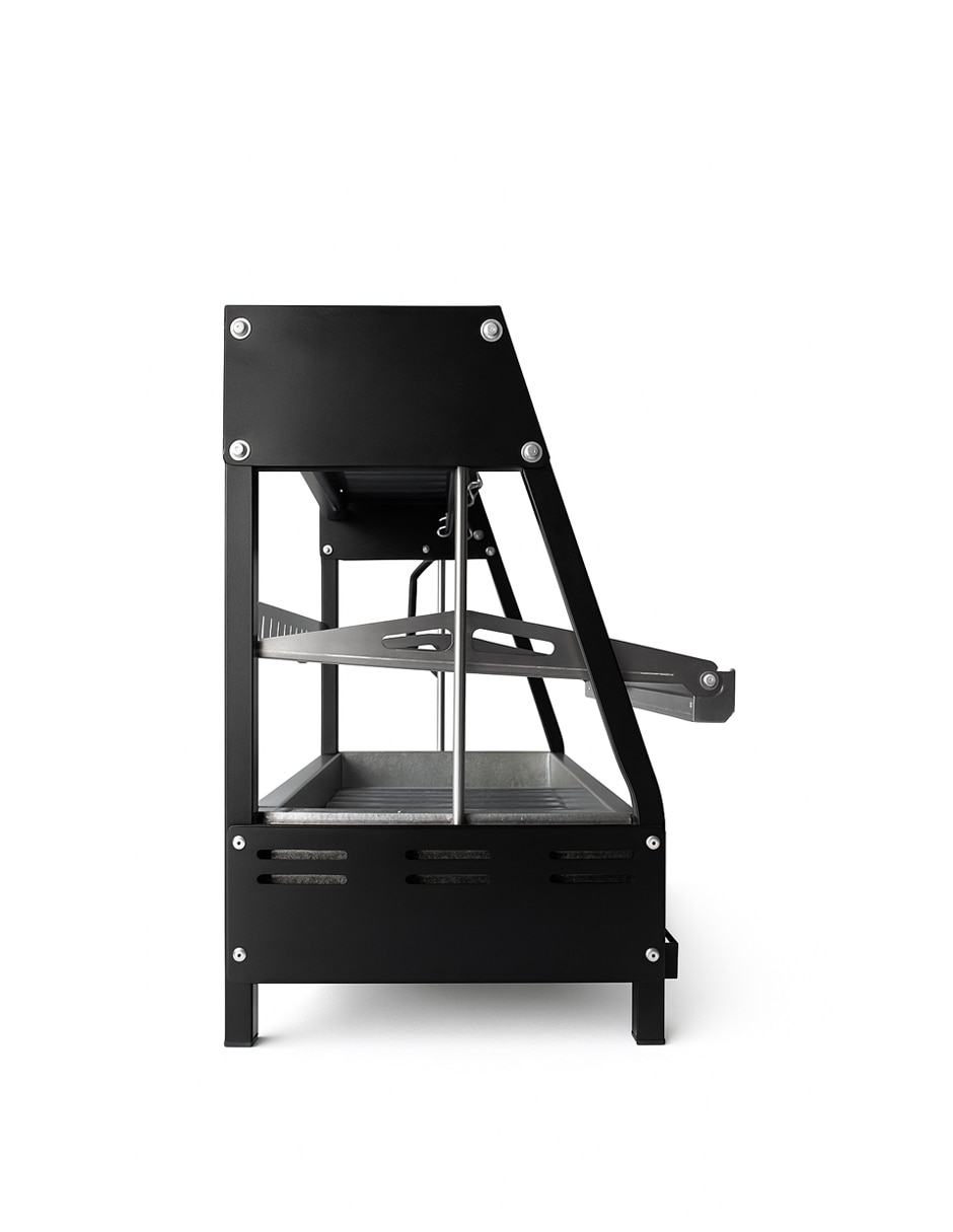 Asador carbón Pampa II Duo Emp de acero inoxidable 4
