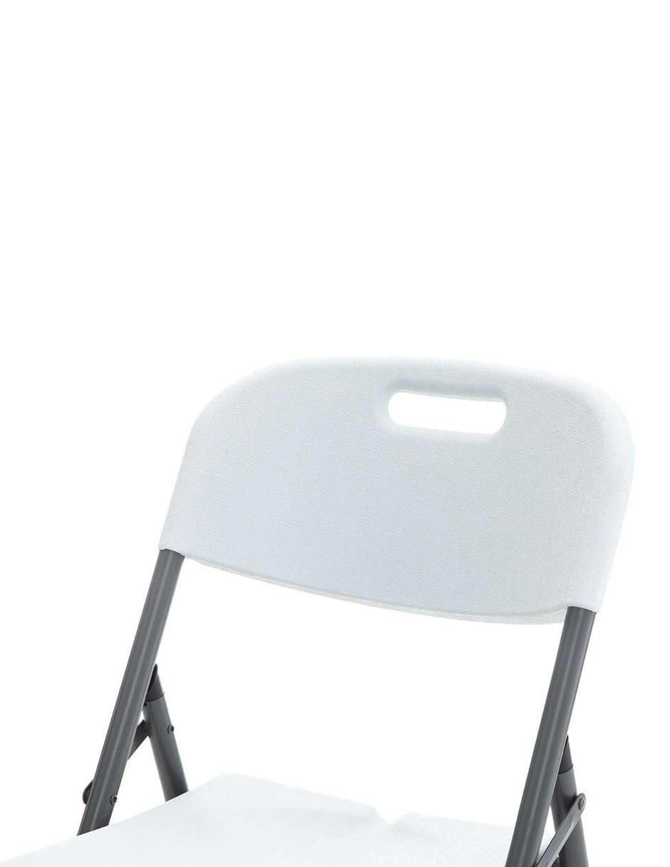 Set de sillas plegables 4 piezas de metal 5