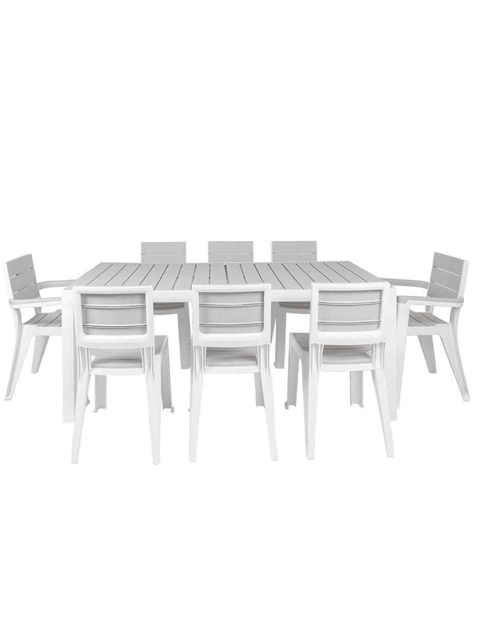 Set comedor exterior Silver 8 puestos