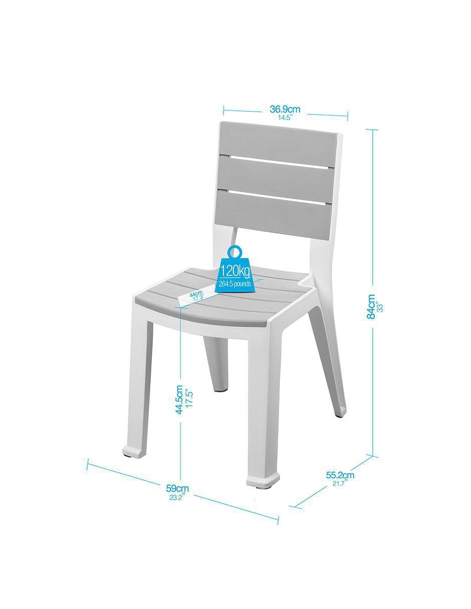 Set comedor exterior Silver 8 puestos 8