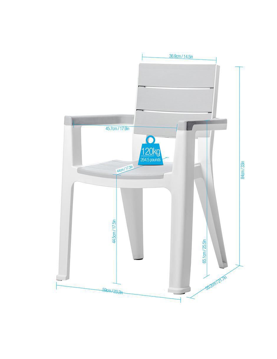 Set comedor exterior Silver 8 puestos 9