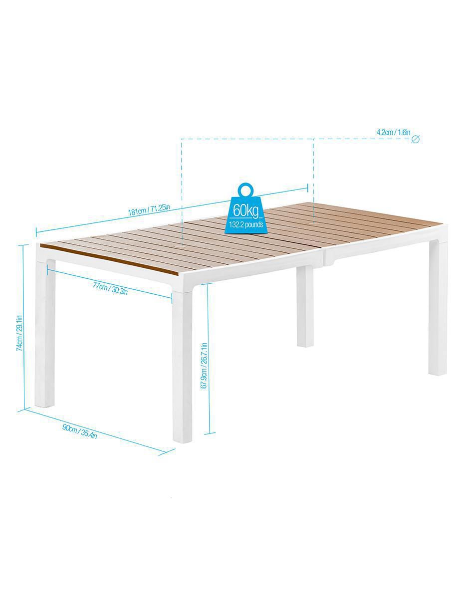 Set comedor exterior Jardin 8 puestos 7