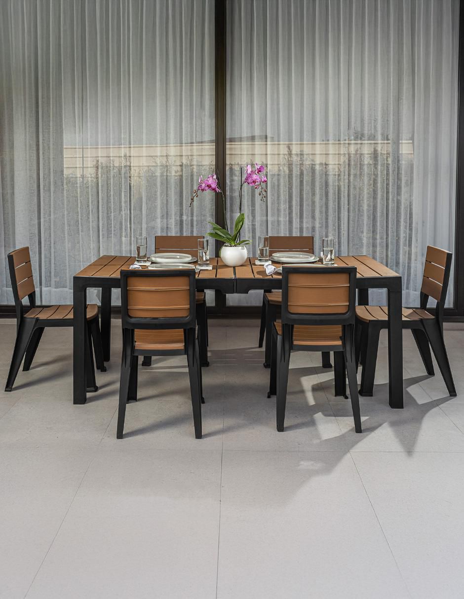 Set comedor exterior 6 Puestos Jardin 6