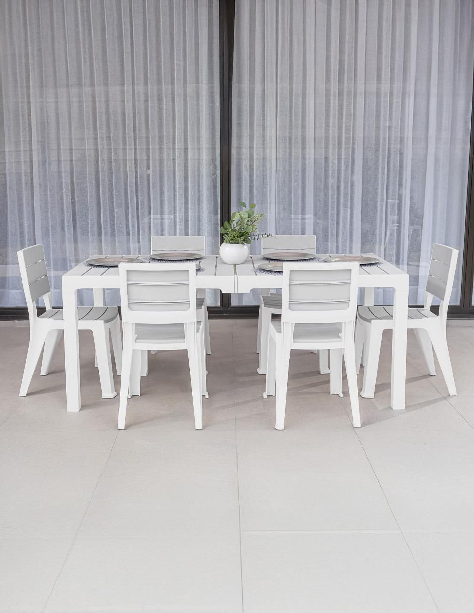Set comedor exterior 6 puestos ferrara jardin 5