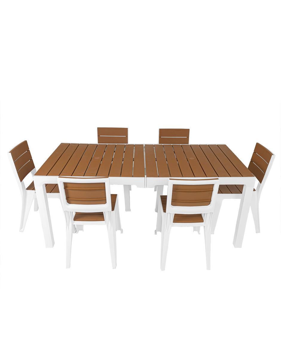 Set comedor exterior jardin 6 puestos