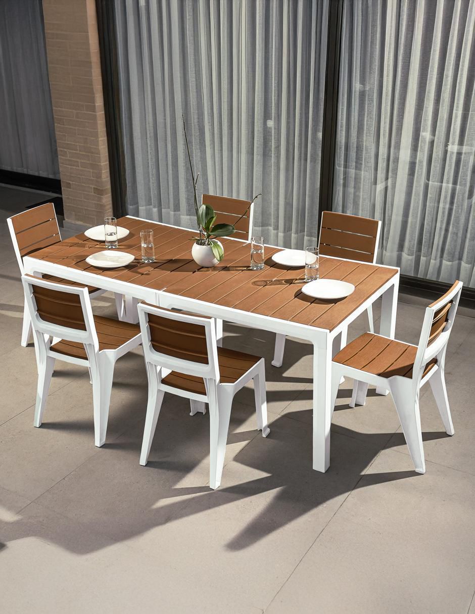 Set comedor exterior jardin 6 puestos 5