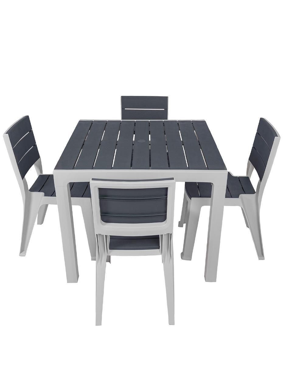 Set comedor exterior 4 puestos ferrara jardin