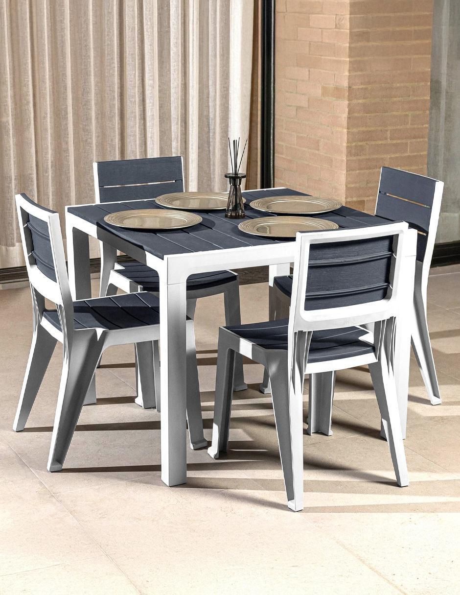 Set comedor exterior 4 puestos ferrara jardin 5