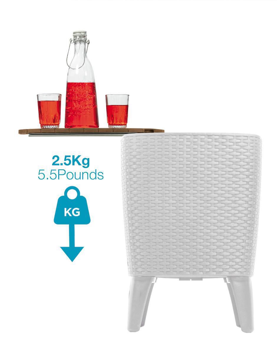 Set sillas exterior Cooler Table 3