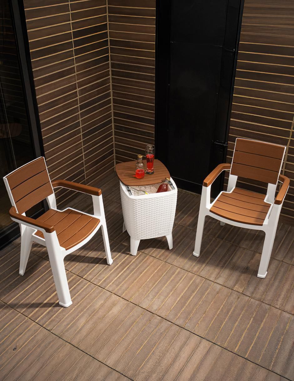 Set sillas exterior Cooler Table 5