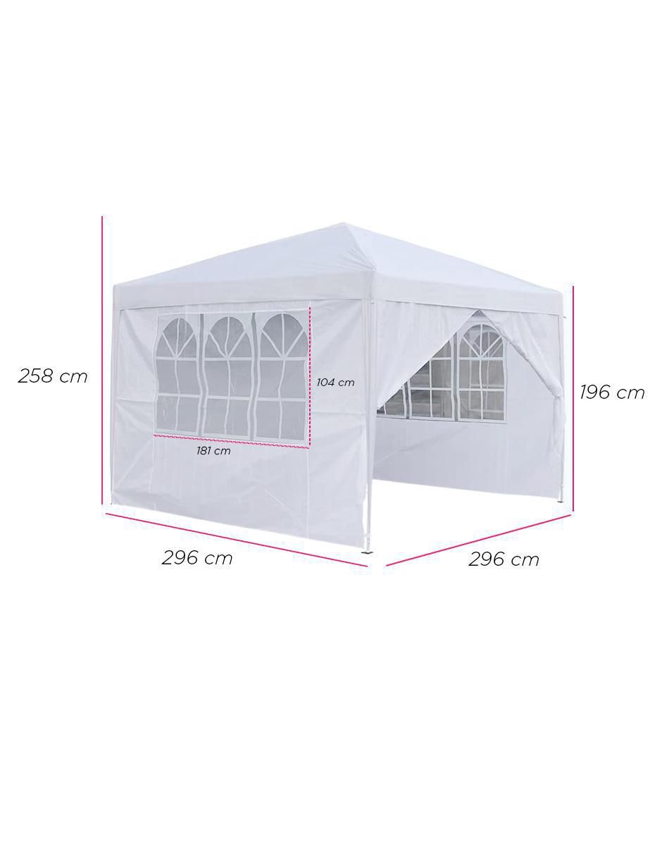 Carpa ancho 296 cm x largo 296 cm 6