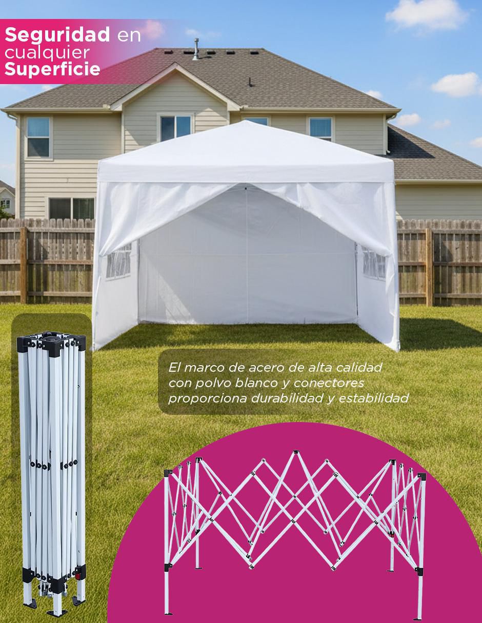 Carpa ancho 296 cm x largo 296 cm 3