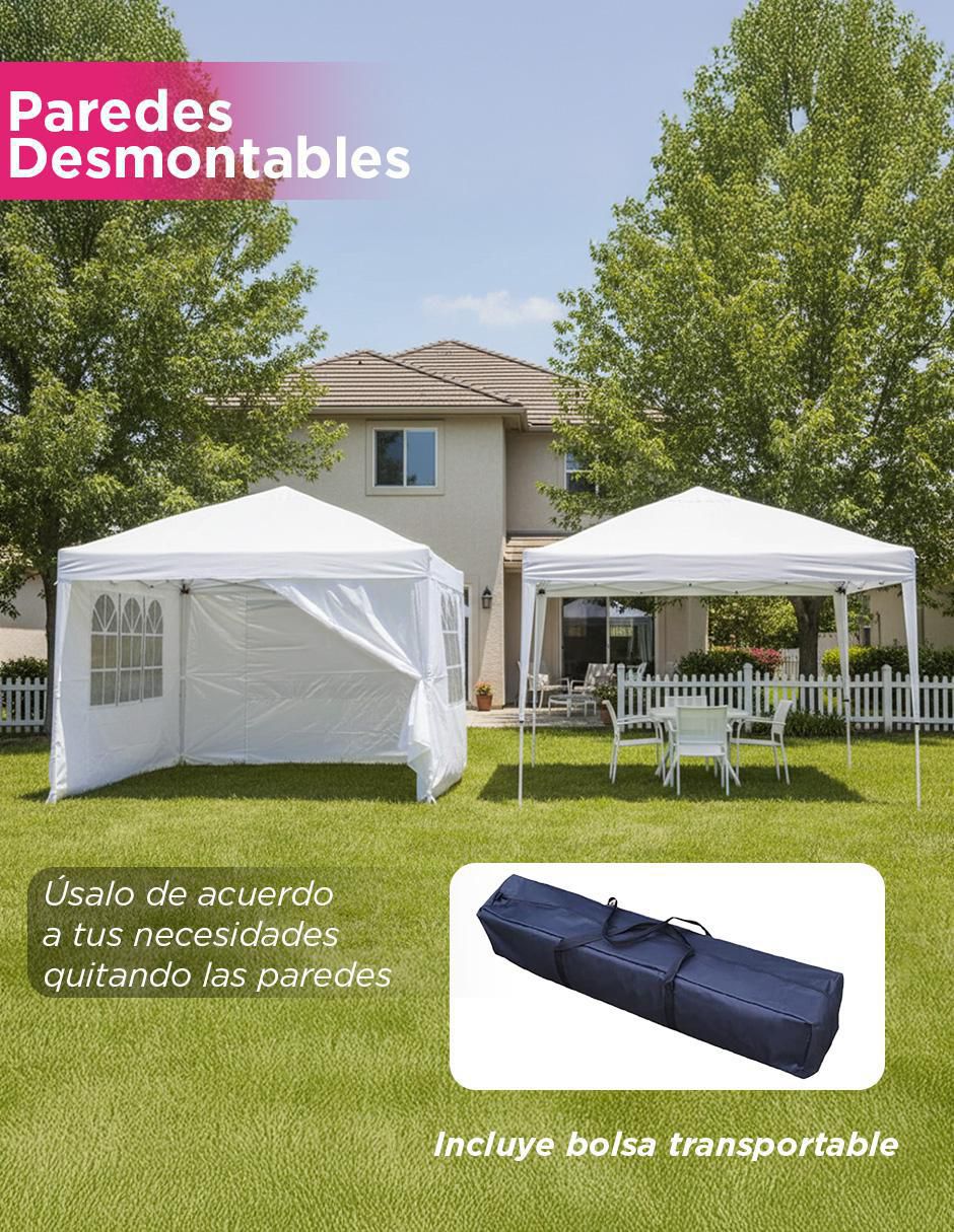 Carpa ancho 296 cm x largo 296 cm 4