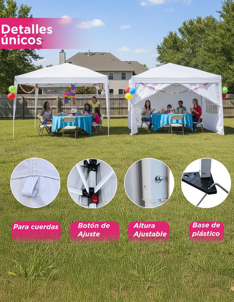Carpa ancho 296 cm x largo 296 cm 5