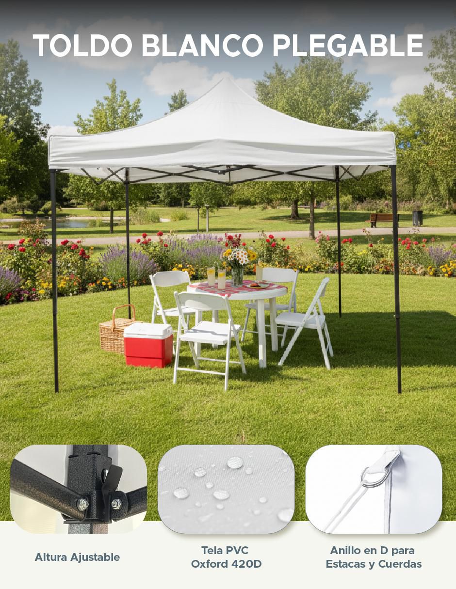 Carpa the finix ancho 3 m x largo 3 m