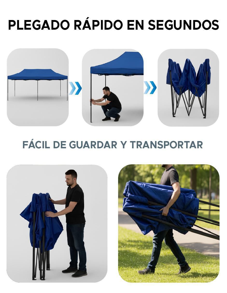 Carpa Ancho 6 m x Largo 3 m 6