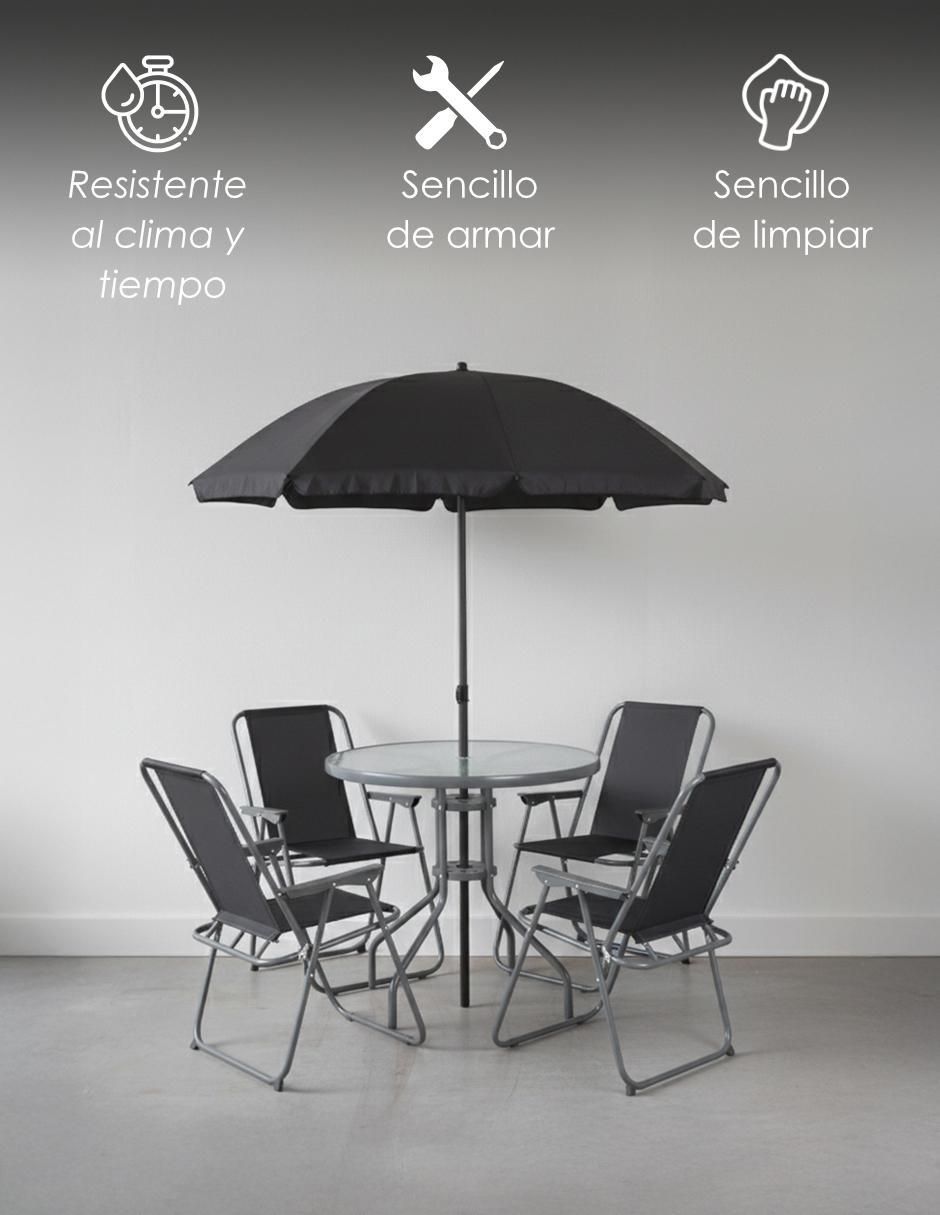 Comedor para 4 personas de cristal 2
