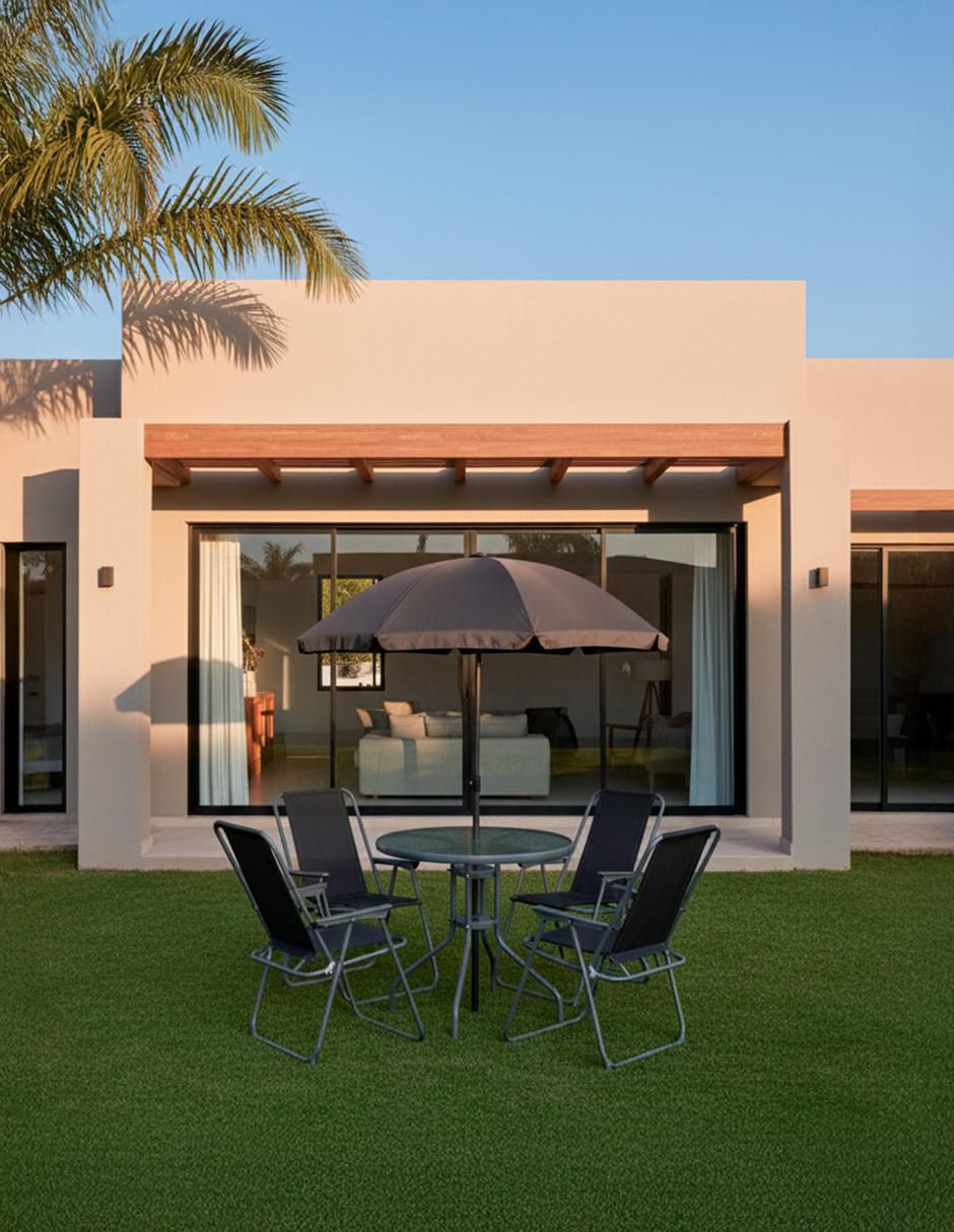 Comedor para 4 personas de cristal 3