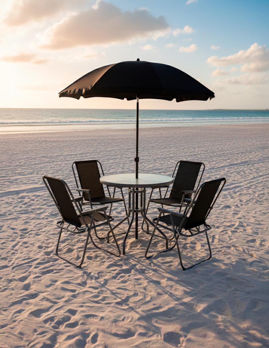 Comedor para 4 personas de cristal 4