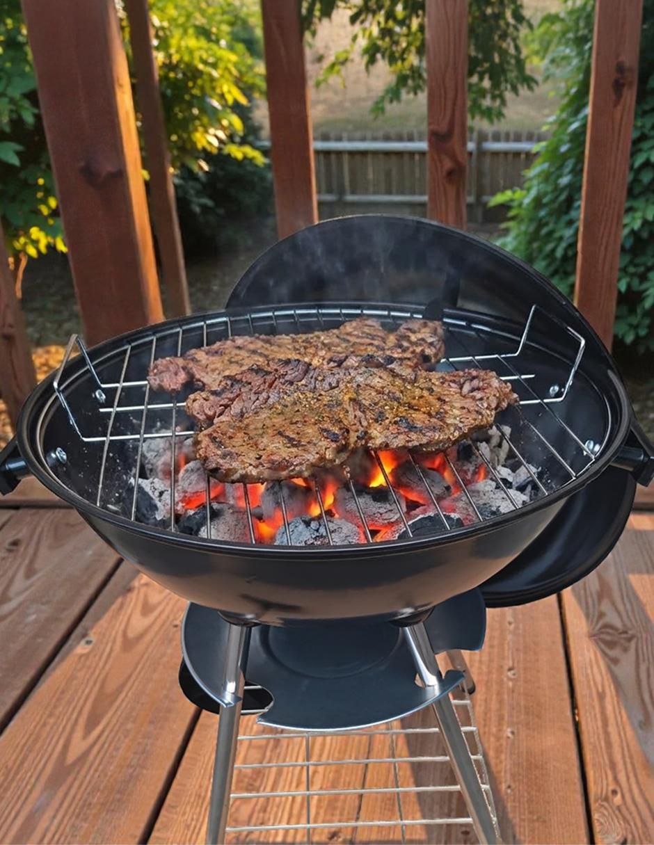 Asador carbón Blaze de acero 4