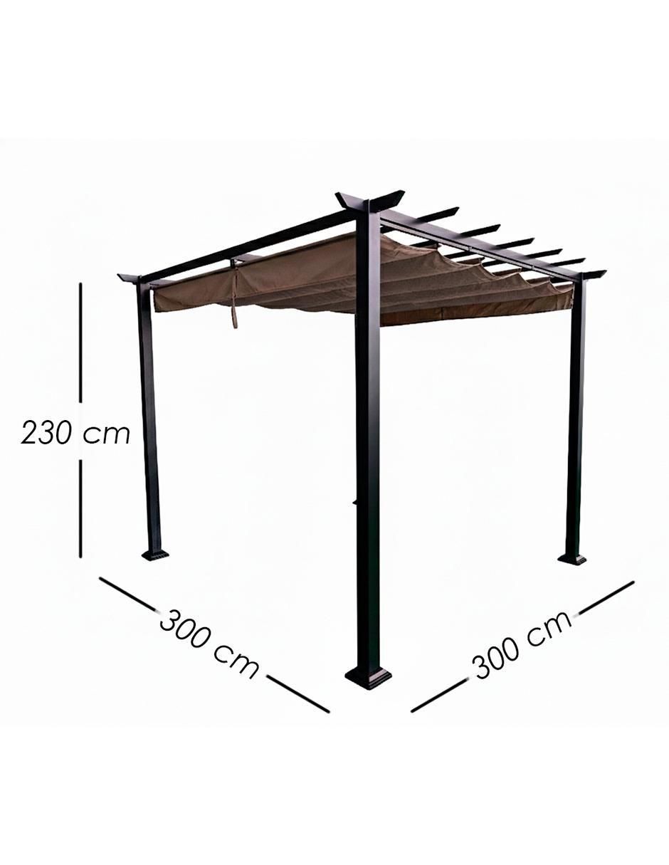 Carpa ancho 300 cm x largo 300 cm 8