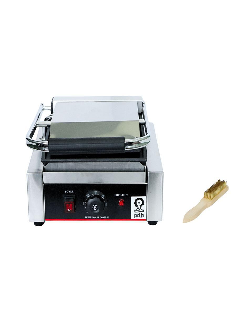 Asador eléctrico plancha lisa de acero inoxidable 2