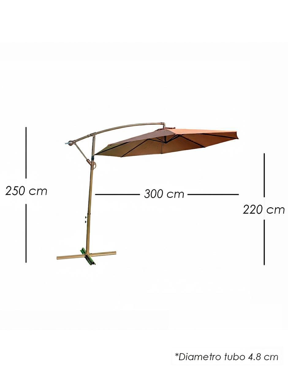 Sombrilla para jardín Banana 8