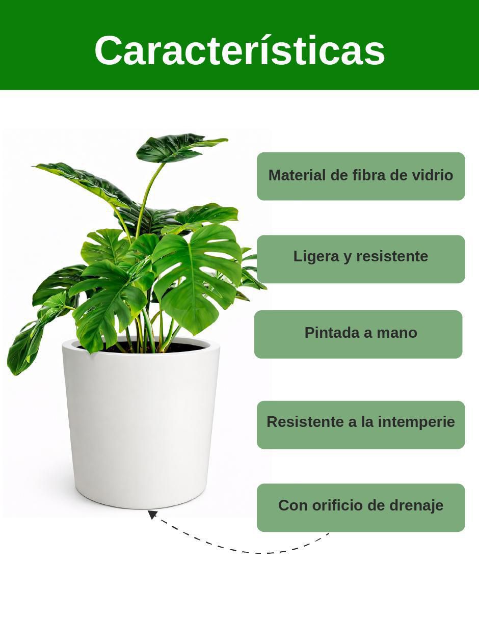 Maceta de fibra de vidrio 2