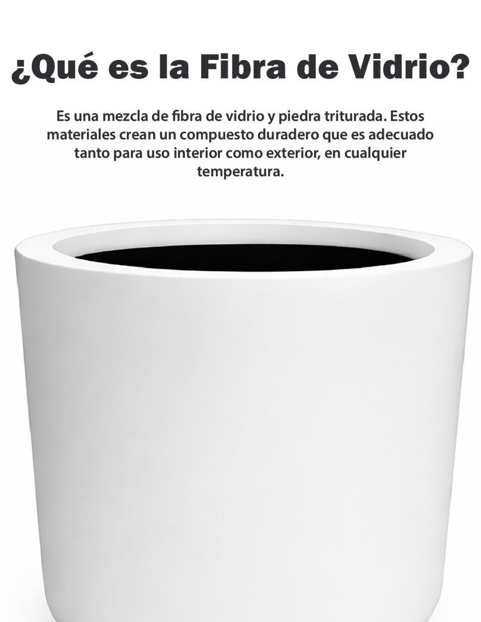 Maceta de fibra de vidrio 6