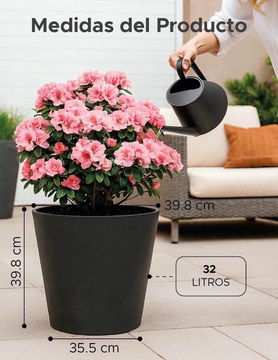 Maceta Cónica Gerbera de plástico 6