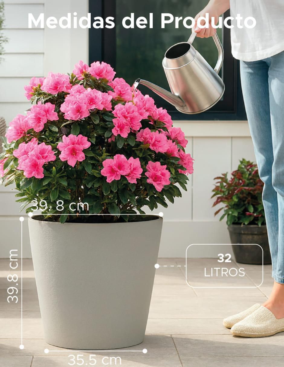 Maceta elly cónica gerbera "de" plástico "con" no