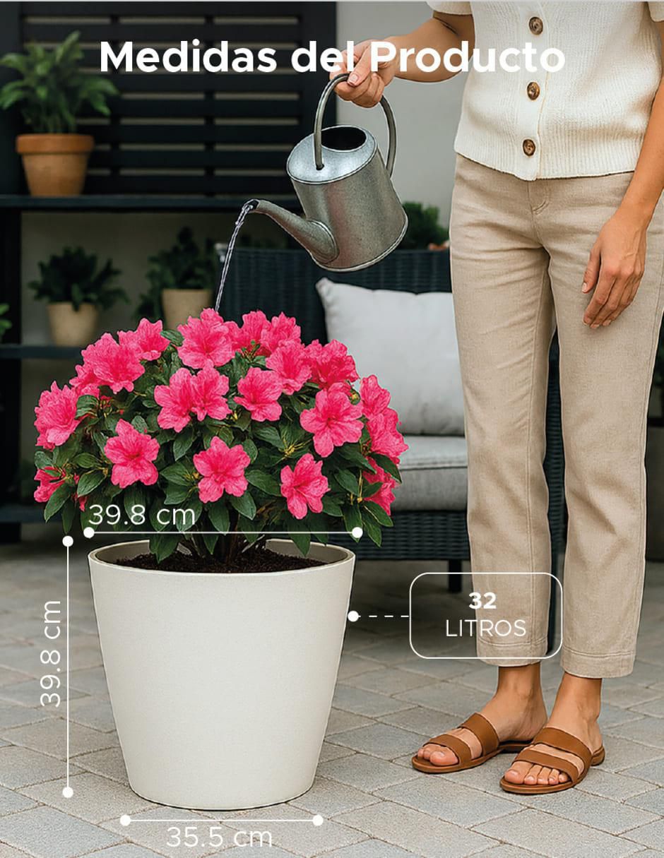 Maceta Cónica Gerbera de plástico 7