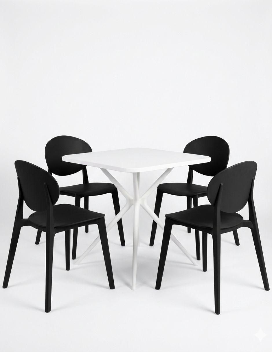 "comedor" sin familia offiho "para" 4 personas "de" polipropileno