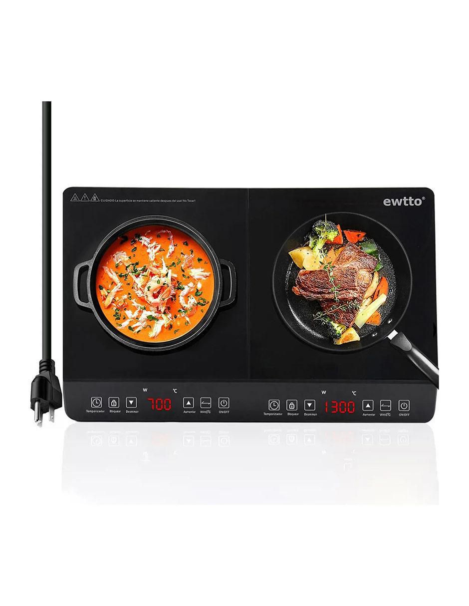 Parrilla de inducción ET-H8008 de Acero inoxidable y vidrio Parrilla de inducción ET-H8008 de Acero inoxidable y vidrio