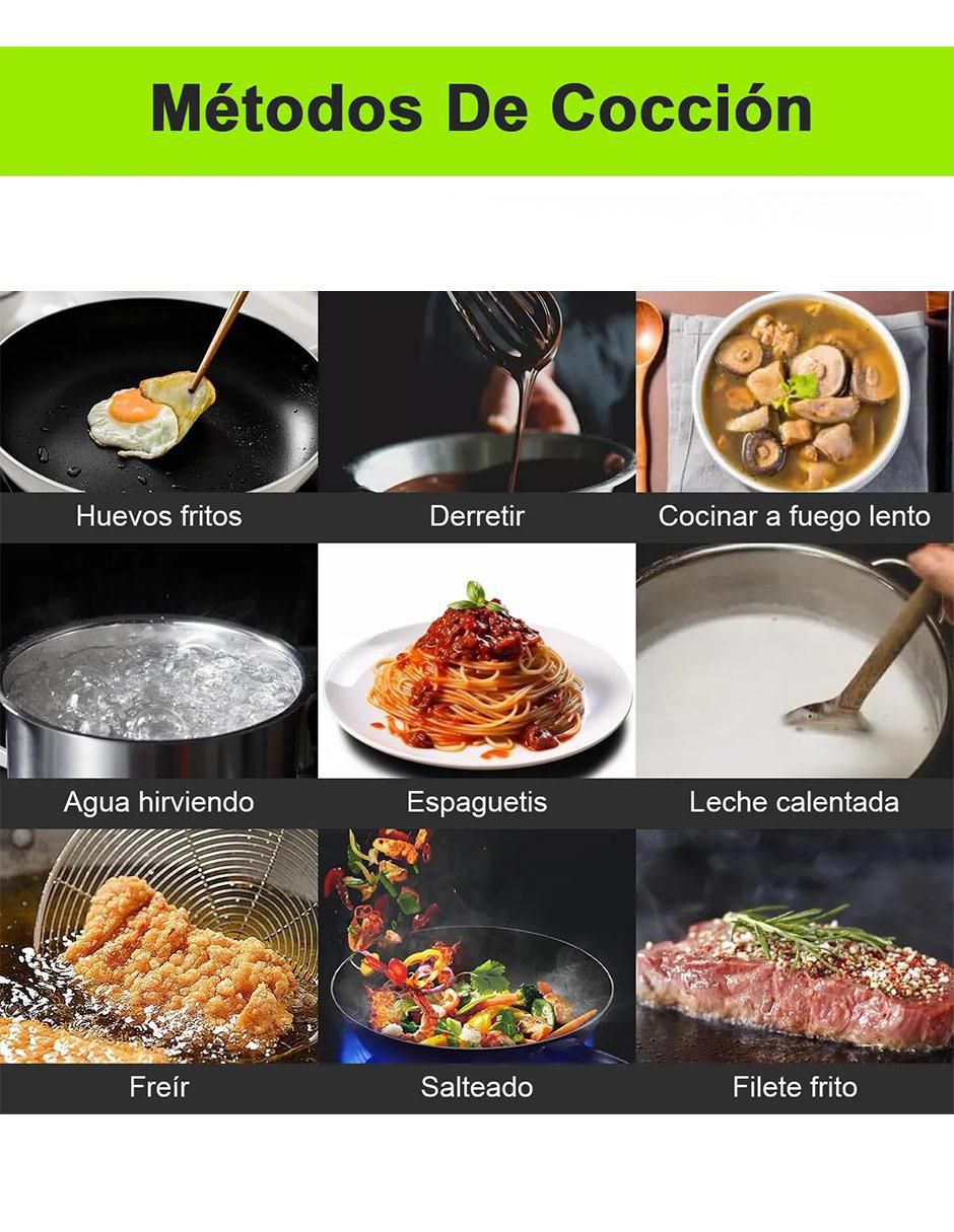 Parrilla de inducción ET-H8008 de Acero inoxidable y vidrio 8